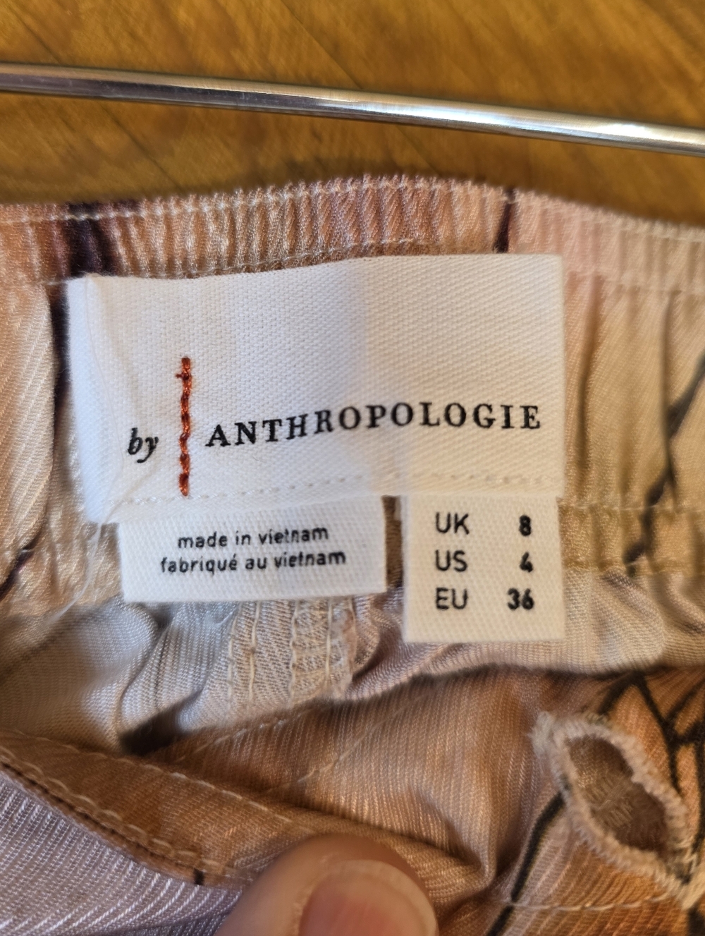 Anthropologie Floral Wide Leg Pants | Size 6 | Boho Cargo Utility Pants - Picture 11 of 13